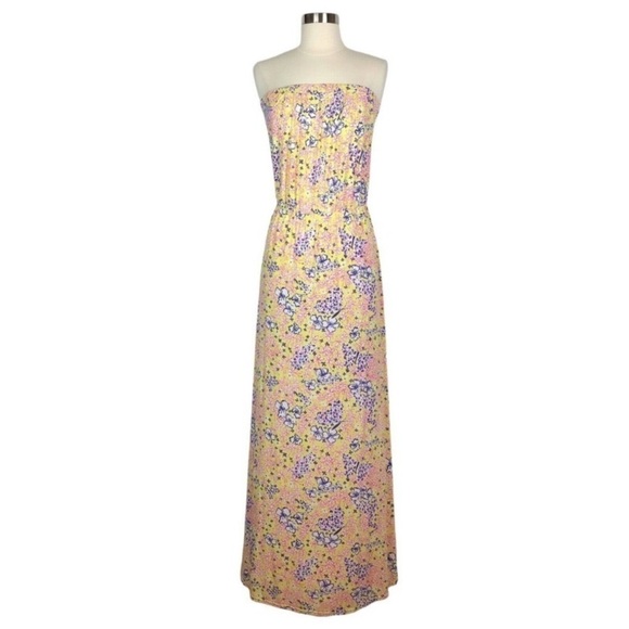 Lilly Pulitzer Marlisa‎ Maxi Dress Small Yellow Starfruit Little Lady size XS - Picture 5 of 12